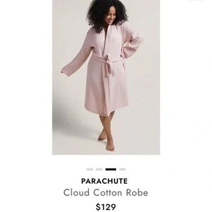 Parachute Cloud Cotton Robe in Rose - Size M